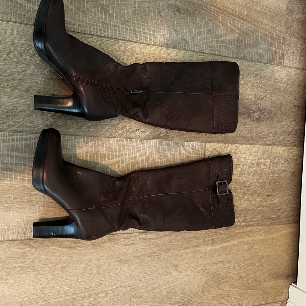 UGG Dark Brown Heeled Boots